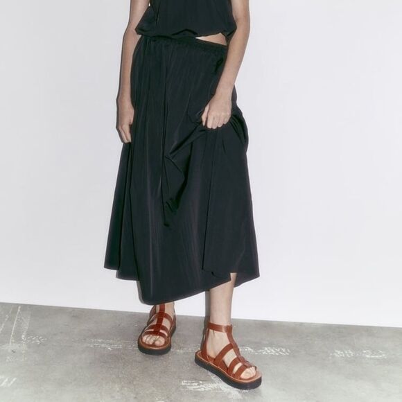 ZARA LEATHER FISHERMAN SANDALS - Picture 9 of 10